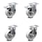Service Caster 5 Inch Semi Steel Wheel Swivel Top Plate Caster Total Lock Brakes SCC, 2PK SCC-TTL20S514-SSS-2-S-2 - alternate 5